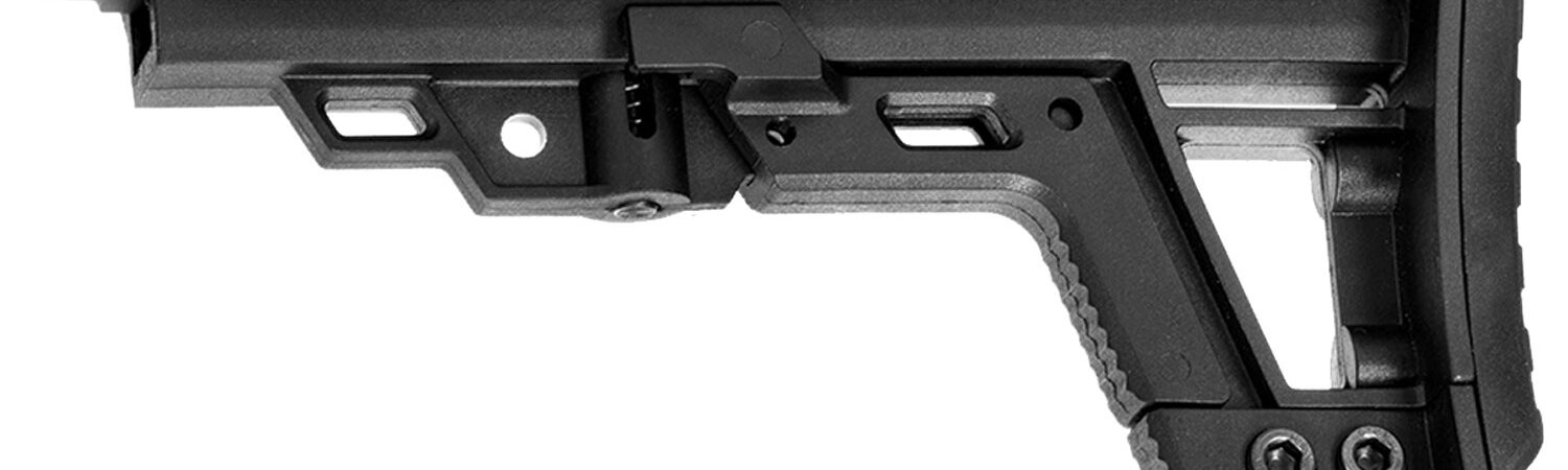 Aim Sports ARAMSO1 Advanced Modular  6 Position Black Synthetic for AR-Platform