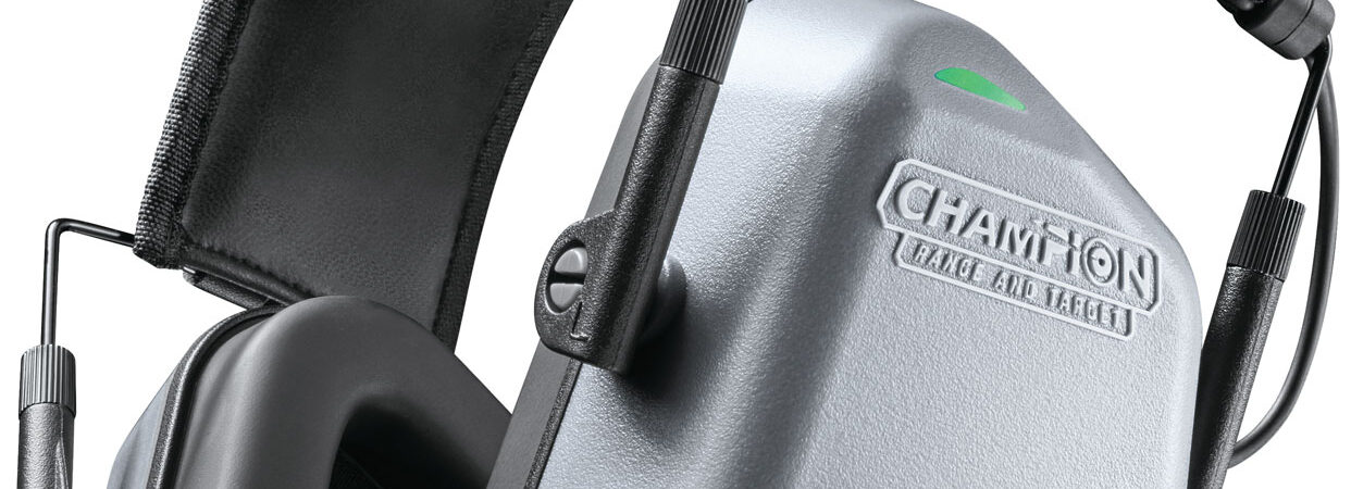 Champion Targets 40978 Vanquish Muff Over the Head Rechargeable Li-ion  Gray/Black