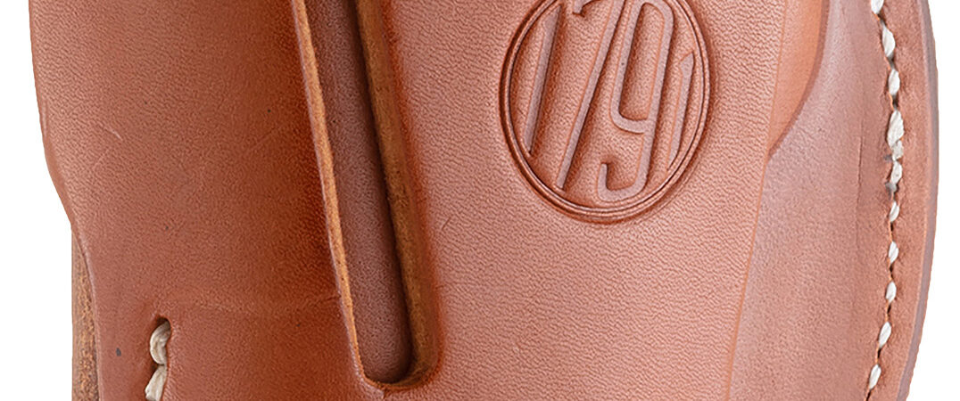 1791 Gunleather 4WH1CBRR 4-Way  IWB/OWB 01 Classic Brown Leather Belt Clip Fits 3-4" Barrel 1911