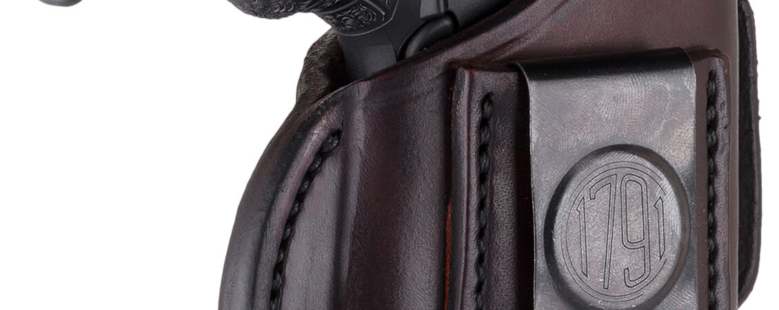 1791 Gunleather 4WH3SBRR 4-Way  IWB/OWB Size 03 Signature Brown Leather Belt Clip Compatible w/Glock 26/Ruger LC9/S&W M&P Shield/2.0 9/40 Right Hand
