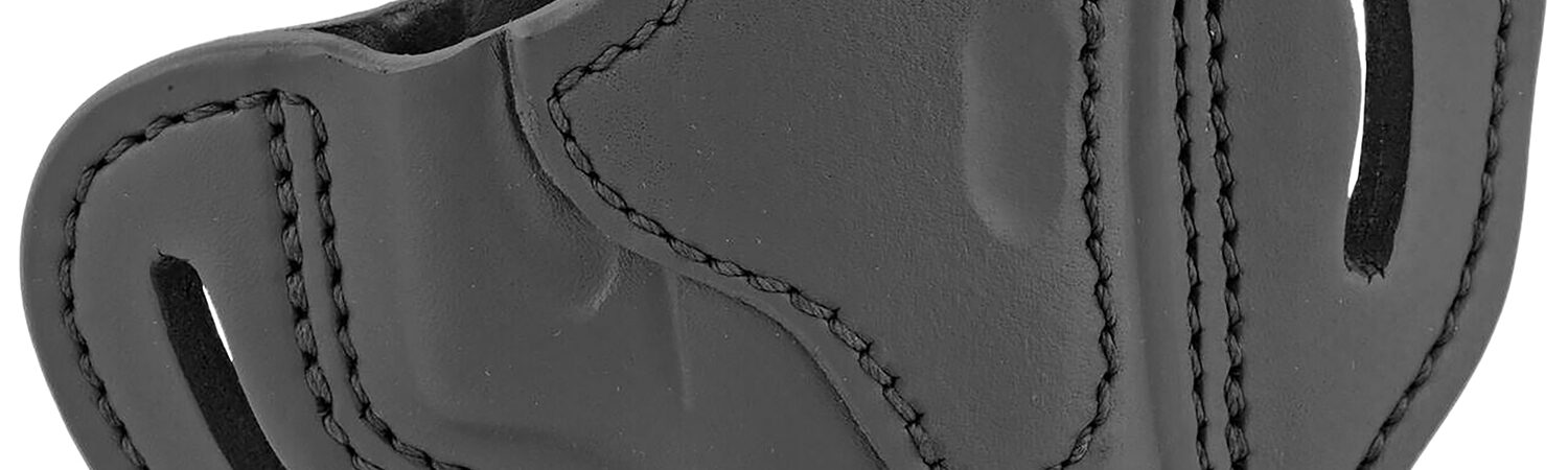 1791 Gunleather BHCSBLR BHC  OWB Size C Stealth Black Leather Belt Slide Compatible w/Glock 43/Sig P365/Walther PPK Right Hand