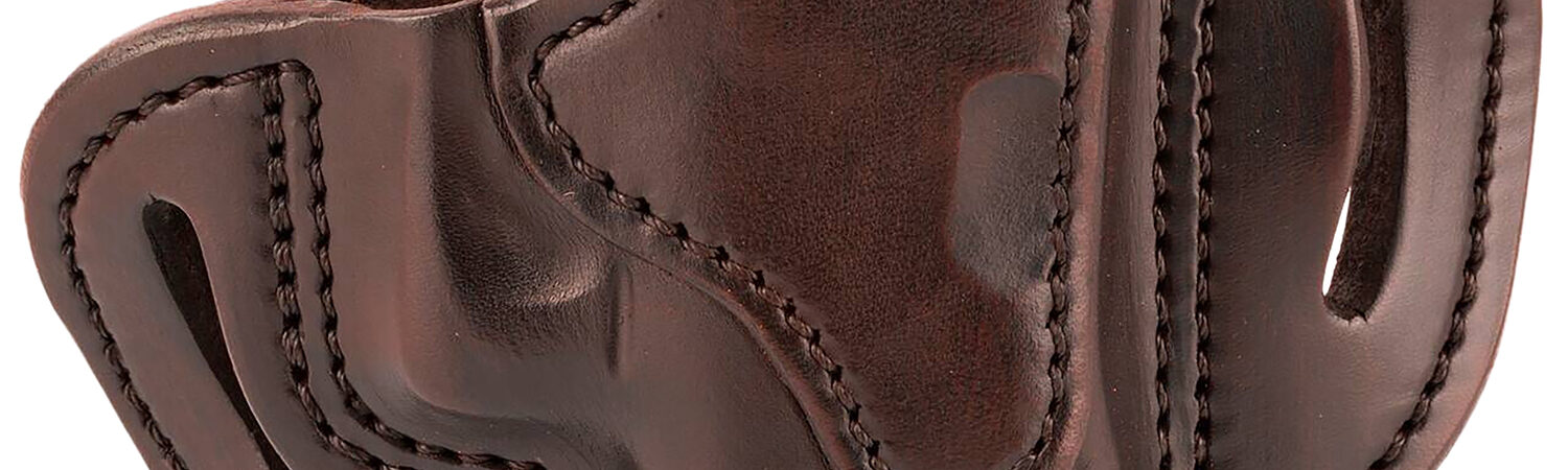 1791 Gunleather BHCSBRR BHC  OWB Size C Signature Brown Leather Belt Slide Compatible w/Glock 43/Sig P365/Walther PPK Right Hand