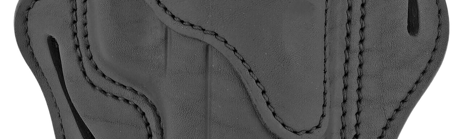 1791 Gunleather BH23SBLR BH2.3  OWB Size 2.3 Stealth Black Leather Belt Slide Compatible w/Glock 17/Sig P226/HK VP9 Right Hand