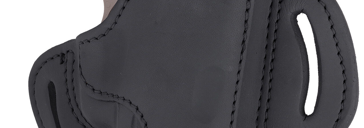 1791 Gunleather BH24SSBLR BH2.4S  OWB Open Top 2.4 Stealth Black Leather Belt Slide Fits FN 509/Springfield XD-M/HK VP9SK