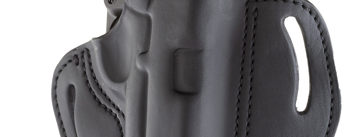 1791 Gunleather BHX1CLSBLR BHX  OWB Size 01 Stealth Black Leather Belt Slide Fits 4"-5" 1911 Right Hand