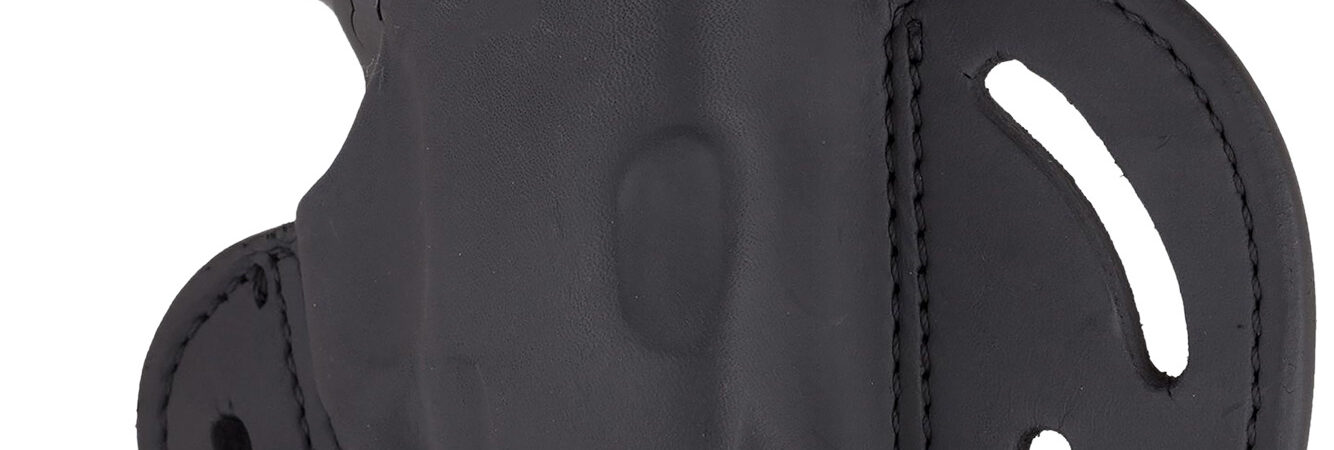 1791 Gunleather BHX3SBLR BHX  OWB Size 03 Stealth Black Leather Belt Slide Compatible w/Glock/S&W M&P Shield Right Hand