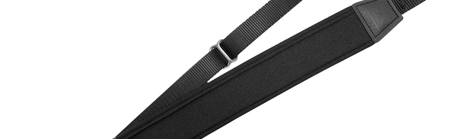 GrovTec US Inc GTSL121 FLEX  Black Elastic w/Neoprene Strap Adjustable Padded Rifle/Shotgun