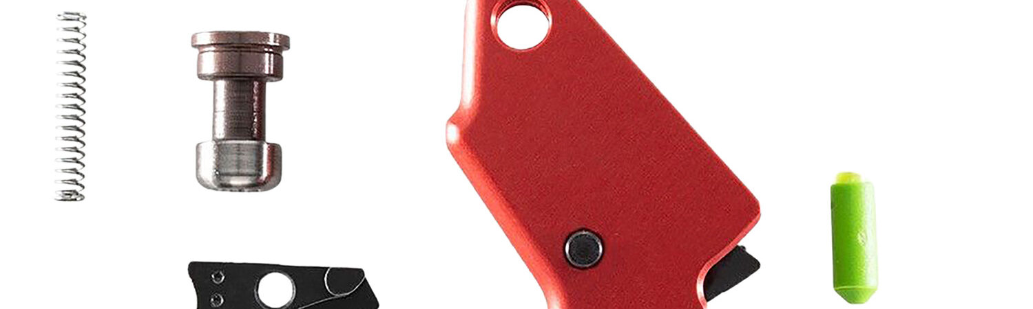 Apex Tactical 100056 Action Enhancement Trigger & Duty/Carry Kit 9mm Luger/40 S&W Red Drop-In Fits S&W M&P Shield