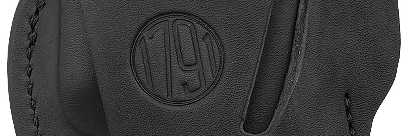 1791 Gunleather 4WH2SBLL 4-Way  IWB/OWB Size 02 Stealth Black Leather Belt Clip Compatible w/Ruger LCP/S&W Bodyguard/Glock 42/43/43X Left Hand