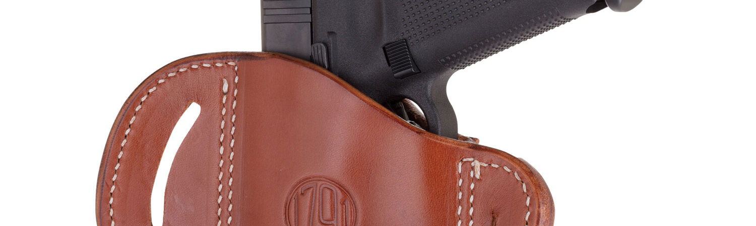 1791 Gunleather ORBH24CBRR BH2.4 Optic Ready OWB 2.4 Classic Brown Leather Belt Slide Fits Walther PPQ/Sig P320/Springfield XD-M Right Hand