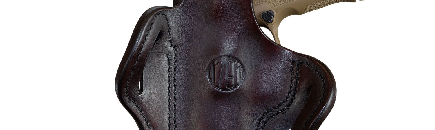 1791 Gunleather ORBH24SBRR BH2.4 Optic Ready OWB 2.4 Signature Brown Leather Belt Slide Fits Walther PPQ/Sig P320/Springfield XD-M Right Hand