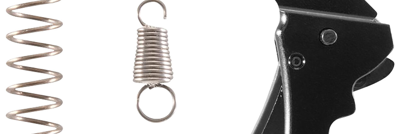 Apex Tactical 115112 Action Enhancement  Curved Trigger w/ 5-5.50 lbs Draw Weight & Black Finish for Springfield Hellcat