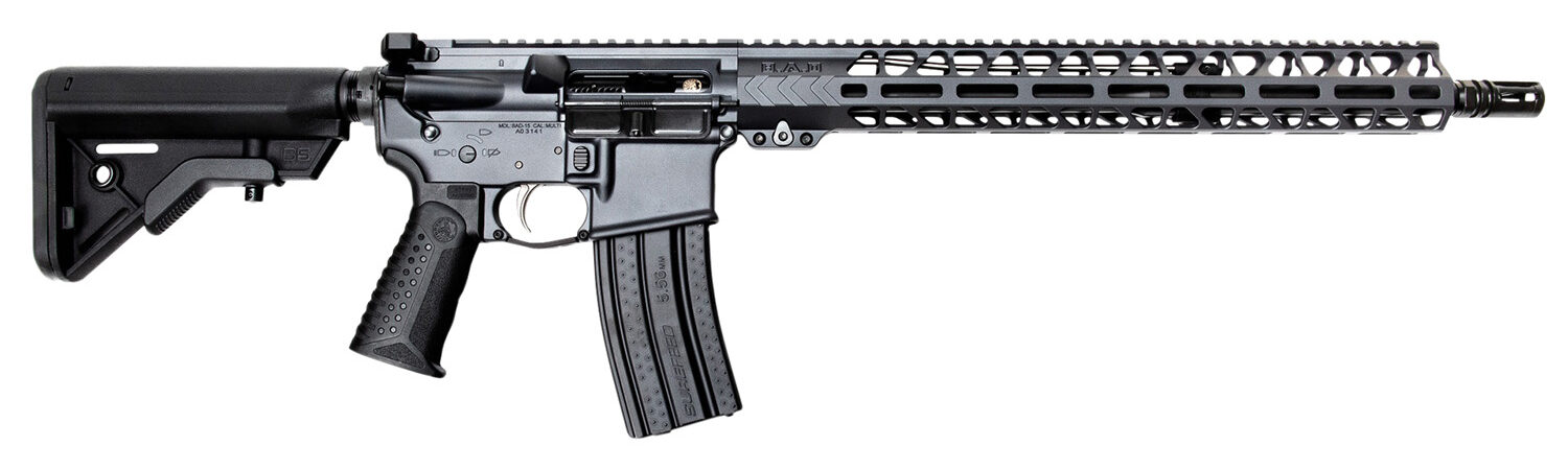 Battle Arms Development WORKHORSE 010 Workhorse Patrol 223 Wylde 16" 30+1 Battlearms Gray 6 Position B5 Bravo Adjustable Stock Black Polymer Grip