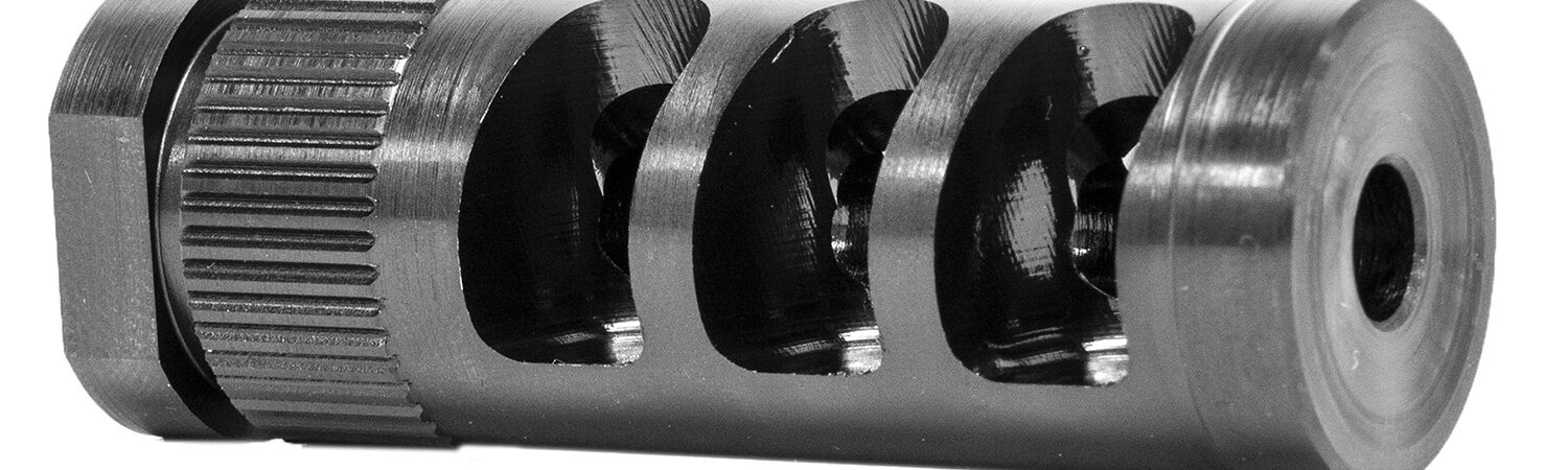 GrovTec US Inc GTHM315 G-Comp Muzzle Compensator Black Nitride Steel with 1/2"-28 tpi Threads for 223 Cal