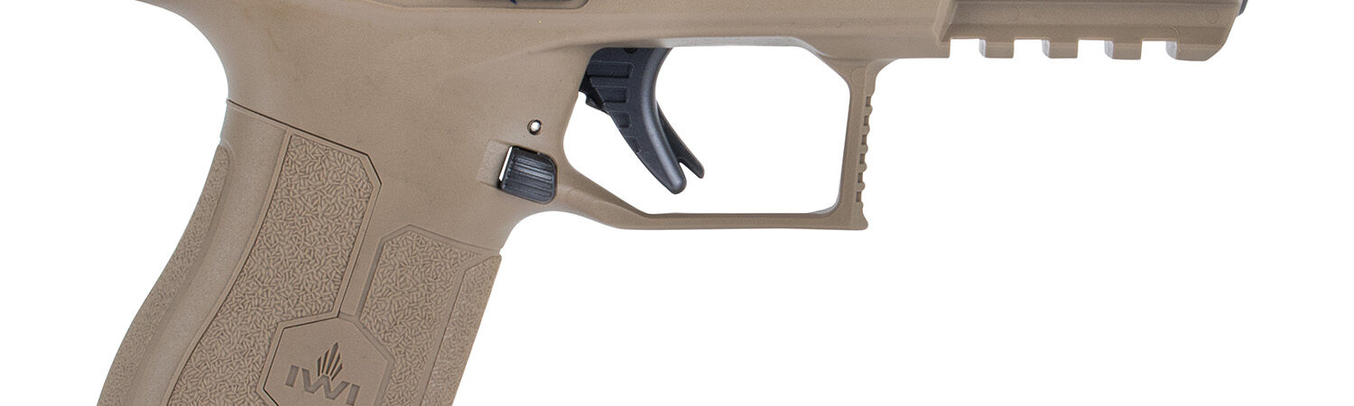 IWI US M9ORP10FD MASADA  9mm Luger 10+1 4.10" Black Button Rifled Steel Barrel/Black Optic Ready/Serrated Slide/Flat Dark Earth Polymer Frame w/Picatinny Rail/FDE Polymer Grips Ambidextrous