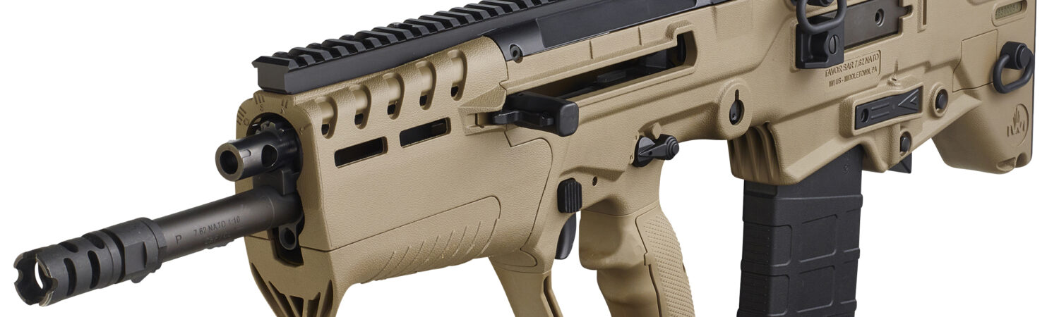 IWI US T7F2010 Tavor 7 7.62x51mm NATO Caliber with 20" Barrel, 10+1 Capacity, Flat Dark Earth Metal Finish, Flat Dark Earth Fixed Bullpup Stock & Polymer Grip Ambidextrous Hand