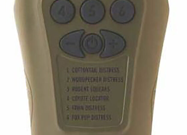 Western Rivers WRC-GC6S Mantis Six Shooter Electronic Call Multiple Sounds Attracts Predators Brown Plastic