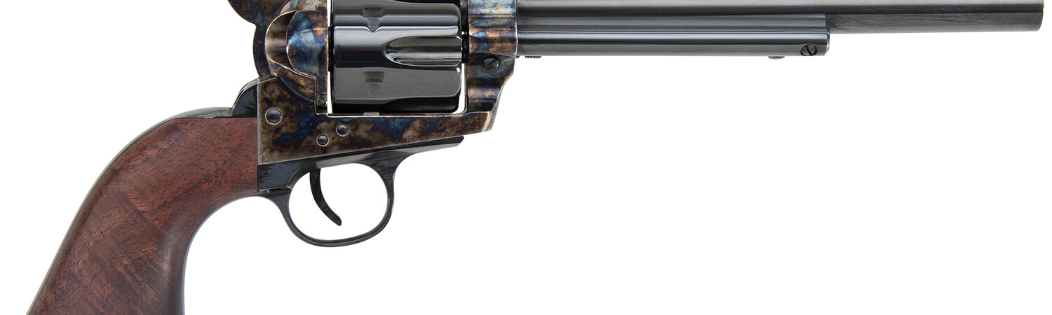 Traditions SAT73004 1873  45 Colt (LC) 6rd 7.50" Blued Cylinder/Barrel Color Case Hardened Steel Frame with Walnut Grips