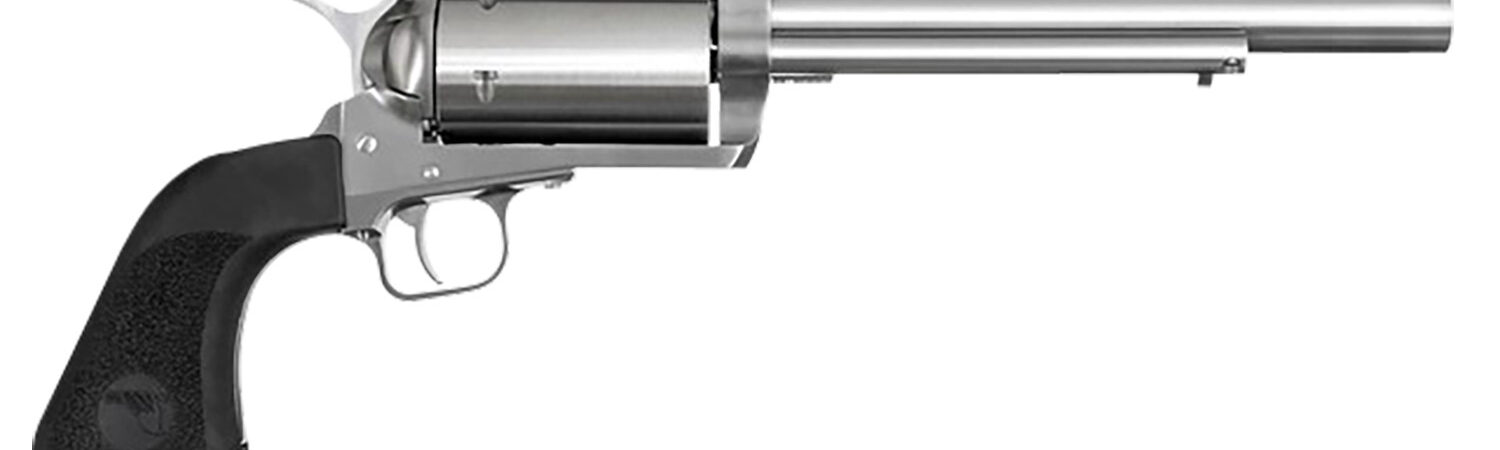 Magnum Research BFR350L7 BFR 350 Legend 6 Shot 7.50" Brushed Stainless Steel Barrel, Stainless Cylinder, Brushed Stainless Steel Frame, Black Rubber Grips, Exposed Hammer