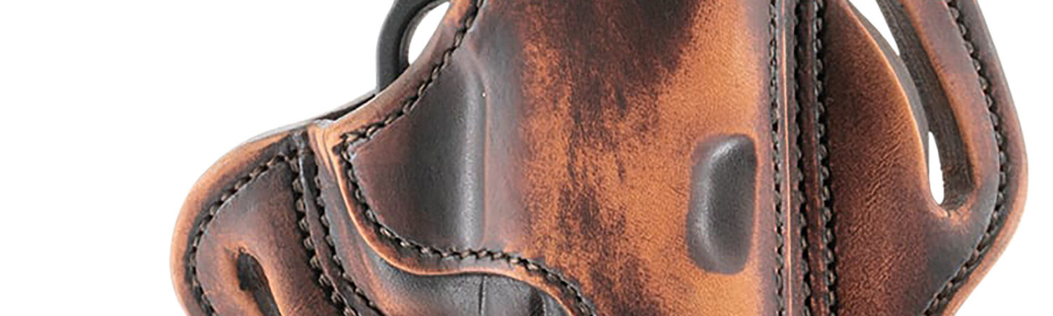 1791 Gunleather ORBH24SVTGR BH2.4S Optic Ready Size 2.4S Vintage Leather Belt Slide Fits H&K VP9SK/FN 509 Right Hand