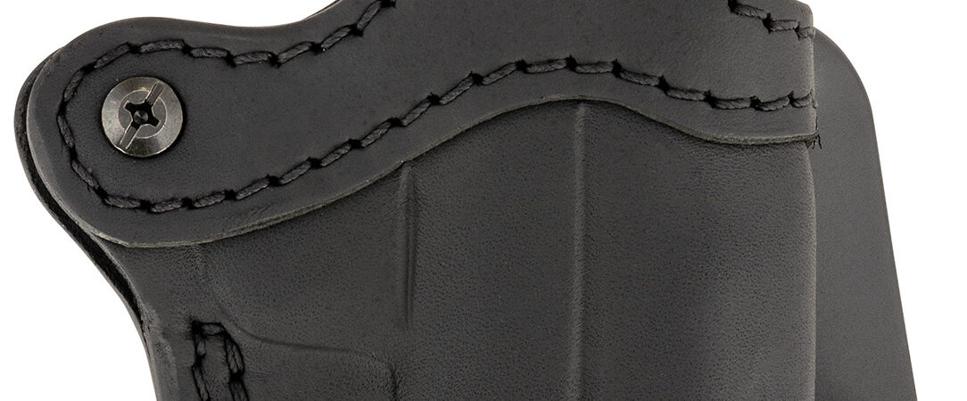 1791 Gunleather ORPDHCSBLR Paddle Holster Optic Ready OWB Size Compact Black Leather Compatible w/Glock 43/Taurus GX4/Sig P365, Paddle Mount, Right Hand