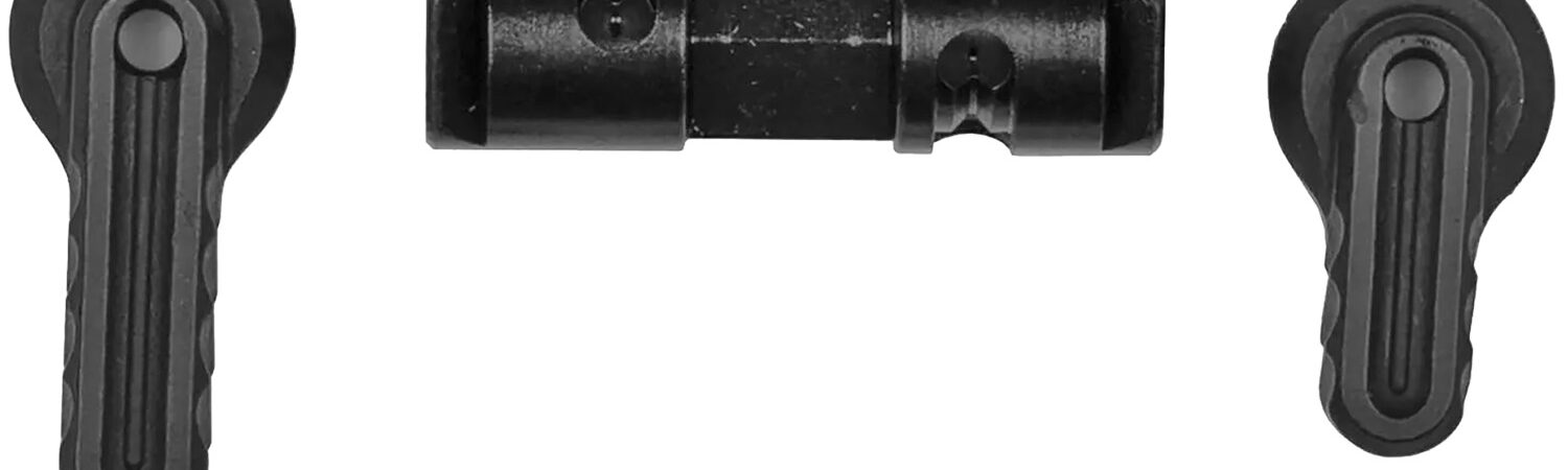 Battle Arms Development BADASSPRO Bad-Ass-Pro Reversible Safety Selector Black Phosphate Steel, Ambidextrous, 90/60 degree for S&W M&P15-22