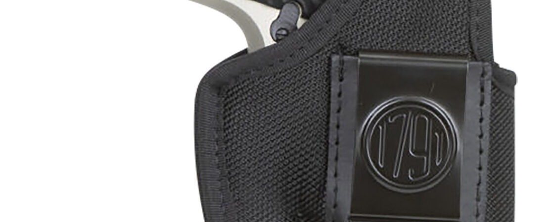 1791 Gunleather PNIWB4BLKR Premium Nylon  IWB Size 04 Black Ballistic Nylon Belt Clip Right Hand