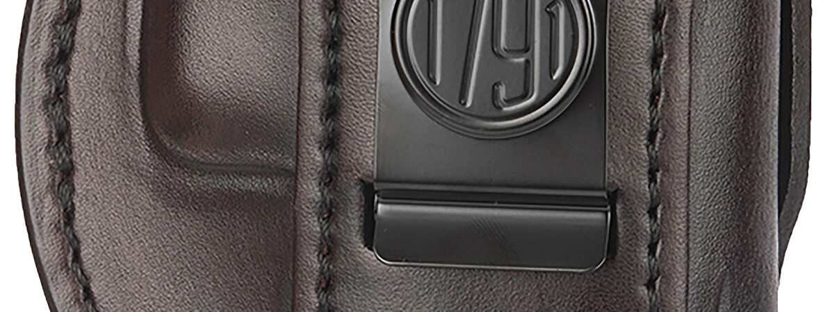 1791 Gunleather 4WH6SBRR 4-Way  IWB/OWB Size 06 Signature Brown Leather Belt Clip Compatible w/ Glock 21/Sig P225 Right Hand