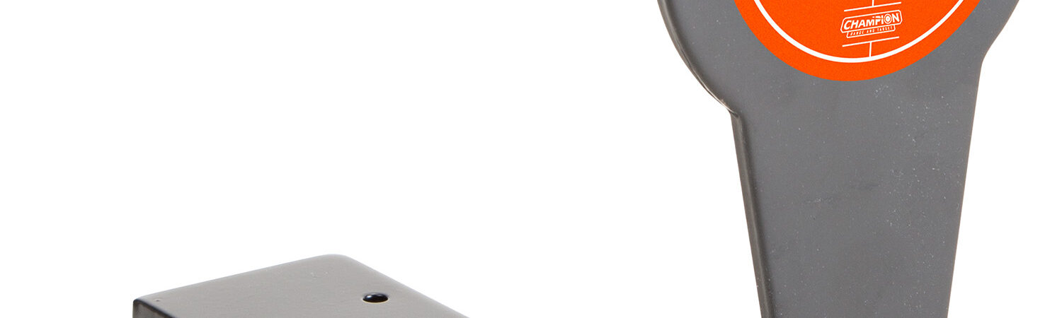 Champion Targets 40881 Gong Popper Target Rimfire Orange Steel Standing Includes Ground Stakes