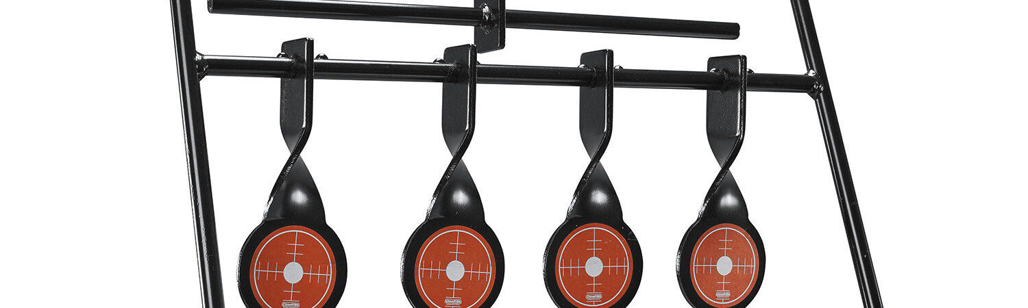 Champion Targets 40874 Gong Auto Reset Rimfire Black/Orange 6.83 lbs Standing 5 Targets