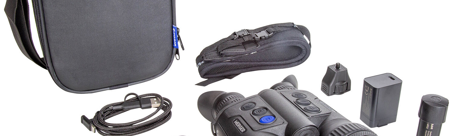 Pulsar PL77481 Merger LRF XL50 Thermal Binocular Black 2.5-20x50mm Features Laser Rangefinder