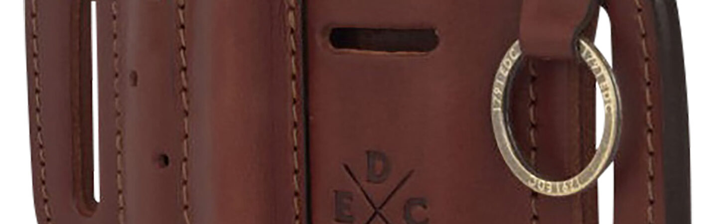 1791 Gunleather STESSFCHNA EDC Standard Easy Slide OWB Chestnut Leather Belt Slide Ambidextrous