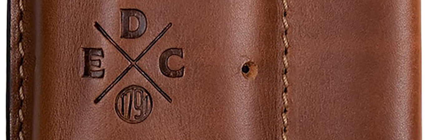 1791 Gunleather ACDUOCHNA EDC Action Clip Duo OWB Chestnut Leather Belt Clip Ambidextrous