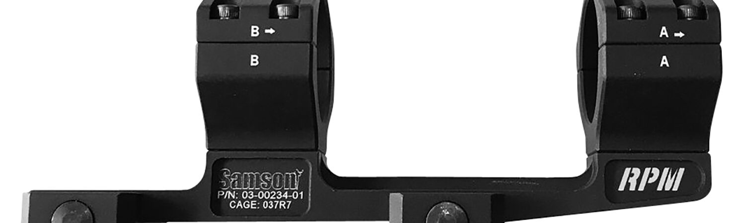 Samson 030023401 RPM Scope Mount/Ring Combo Matte Black 30mm