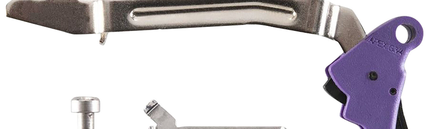Apex Tactical 102P165 Action Enhancement  Slim Purple Drop-In Compatible w/Glock Gen3-4 17/19/22-27/31/32/33/34/35