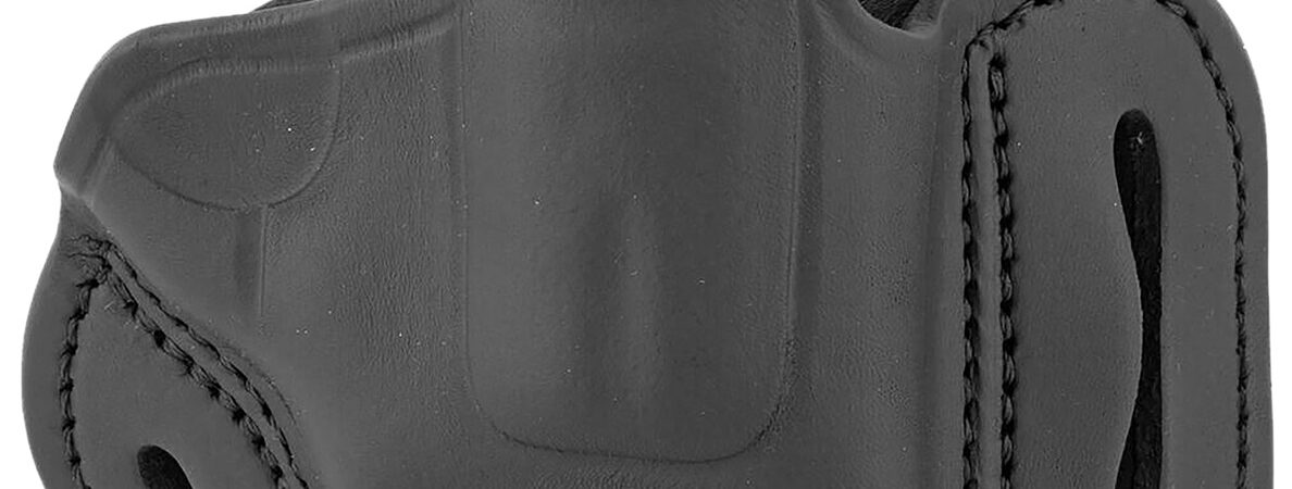 1791 Gunleather RVHX2SSBLR RVHX-2S OWB Size 02S Stealth Black Leather Fits Up to 3" Barrel, K/L-Frame, Belt Slide Right Hand