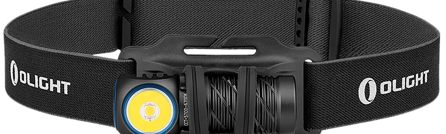 Olightstore Usa Inc PERUN2MINIBKCW Perun 2 Mini  Black Anodized 2/15/40/60/250/1,100 Lumens White/Red LED