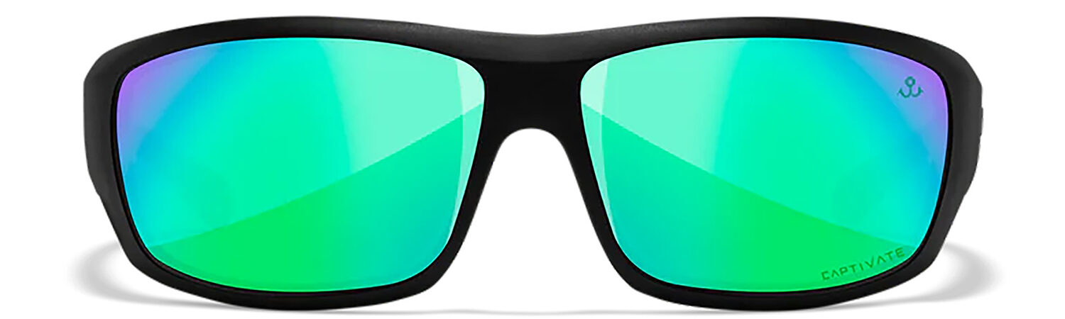 Wiley X ACOME22 Omega  Green Mirror Lens Polycarbonate Matte Black Frame
