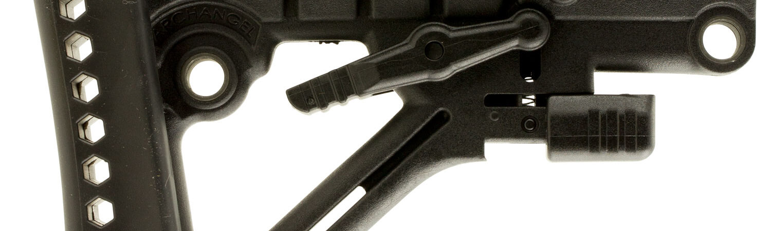 Archangel AA120 Heavy Duty  Black Synthetic, 6 Position, Fits AR-Platform with Commercial Tube