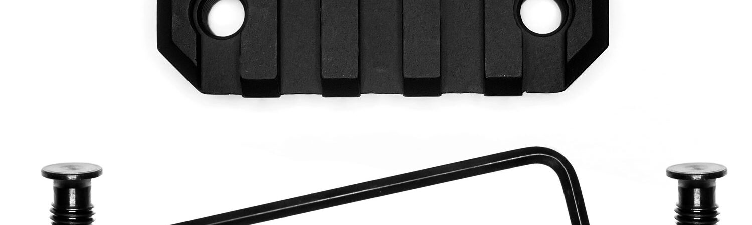 GrovTec US Inc GTSW227 2.2 Inch 5 Slot Keymod  Black Anodized