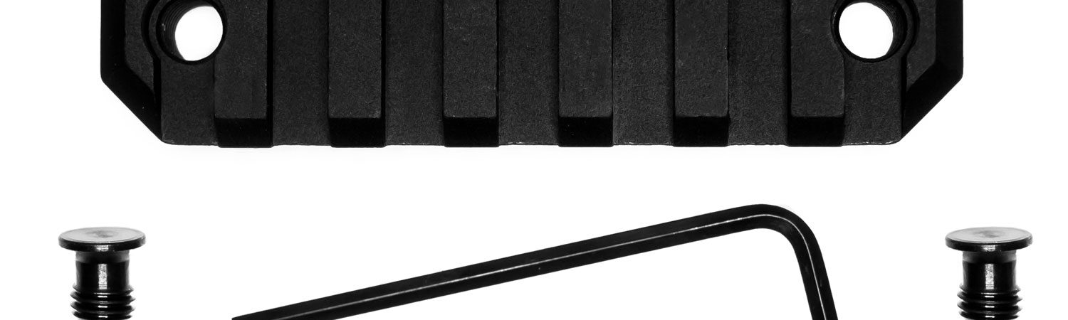 GrovTec US Inc GTSW228 3 Inch 7 Slot Keymod  Black Anodized