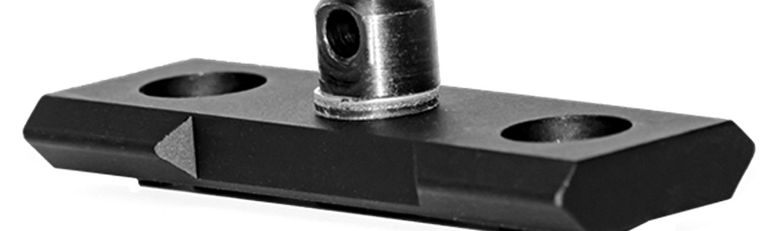 GrovTec US Inc GTSW240 Bipod Stud Mount M-LOK Black Steel 2.30"