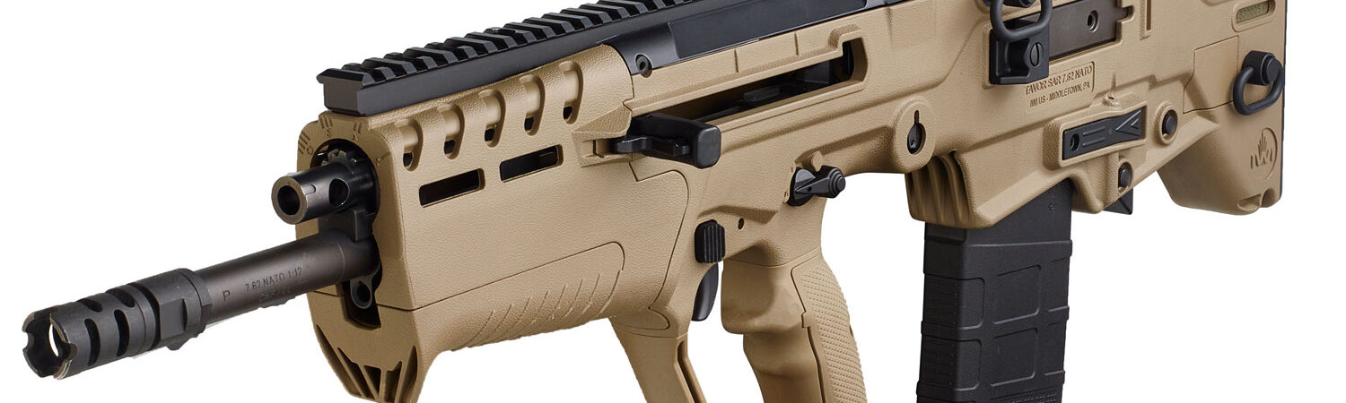 IWI US T7F1610 Tavor 7 7.62x51mm NATO Caliber with 16.50" Barrel, 10+1 Capacity, Flat Dark Earth Metal Finish, Flat Dark Earth Fixed Bullpup Stock & Flat Dark Earth Polymer Grip Right Hand