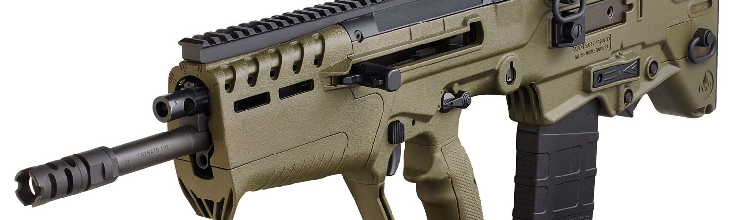 IWI US T7G1610 Tavor 7 7.62x51mm NATO Caliber with 16.50" Barrel, 10+1 Capacity, OD Green Metal Finish, OD Green Fixed Bullpup Stock & Polymer Grip Right Hand