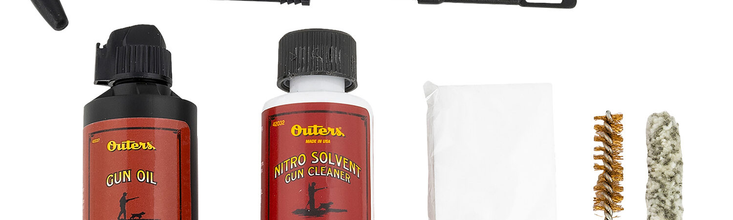 Outers 96416 Aluminum Rod Pistol Kit 38 / 357 Cal / 9mm Pistol (Clam Pack)