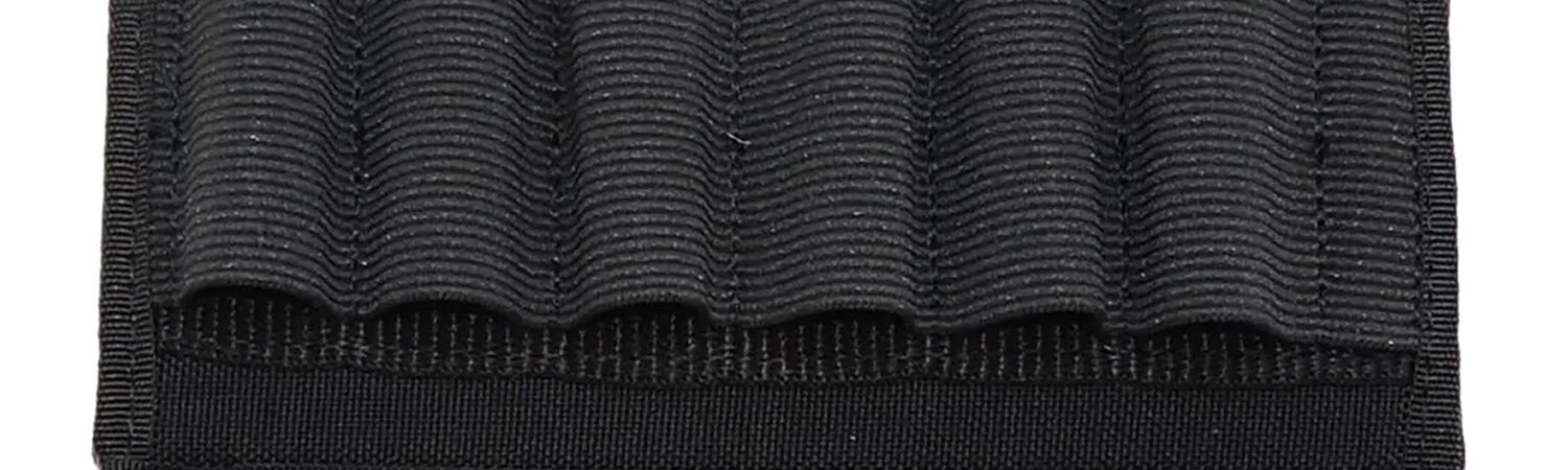 GrovTec US Inc GTAC87 Belt Slide  Nylon w/Elastic Loops 6rd Shotgun Belt Slide Mount 2.25"