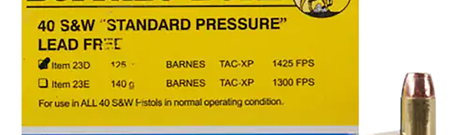 Buffalo Bore Ammunition 23D20 Standard Pressure Strictly Business 40S&W 125gr Barnes TAC-XP Lead Free 20 Per Box/12 Case