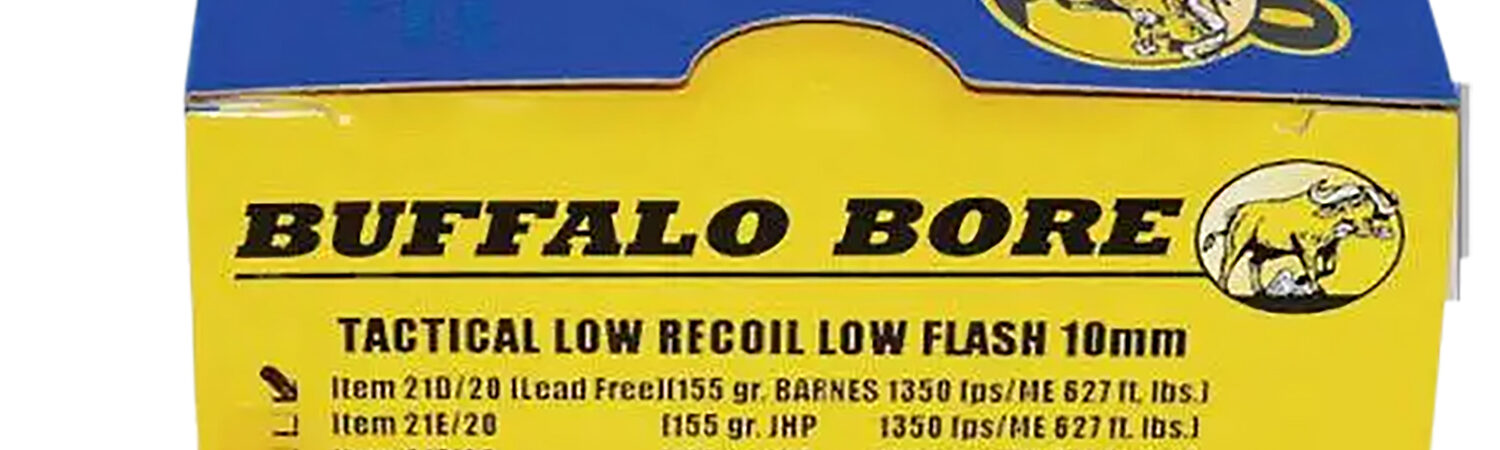 Buffalo Bore Ammunition 21D20 Buffalo-Barnes Strictly Business 10mmAuto 155gr Barnes TAC-XP Lead Free 20 Per Box/12 Case