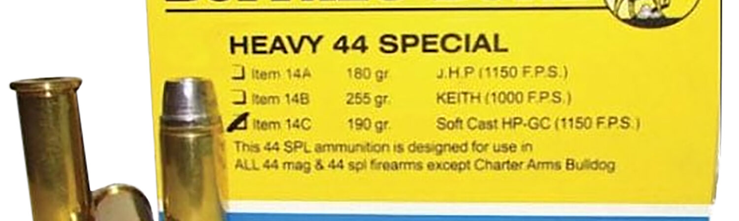 Buffalo Bore Ammunition 14C20 Heavy Strictly Business 44S&W Spl 190gr Soft Cast Hollow Point 20 Per Box/12 Case