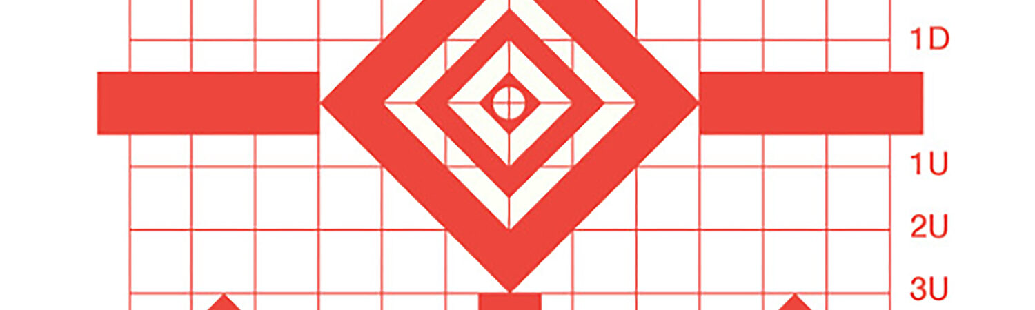 Champion Targets 47387 Redfield Sight-In Diamond Paper Pistol/Rifle 16" x 16" White/Red 100 Per Pkg